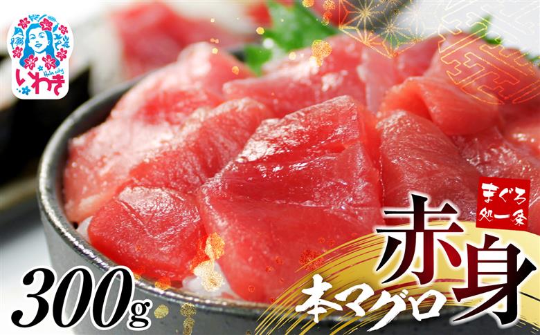 【単品】本マグロ赤身300g　解凍レシピ付　1サクずつ真空包装 【単品】