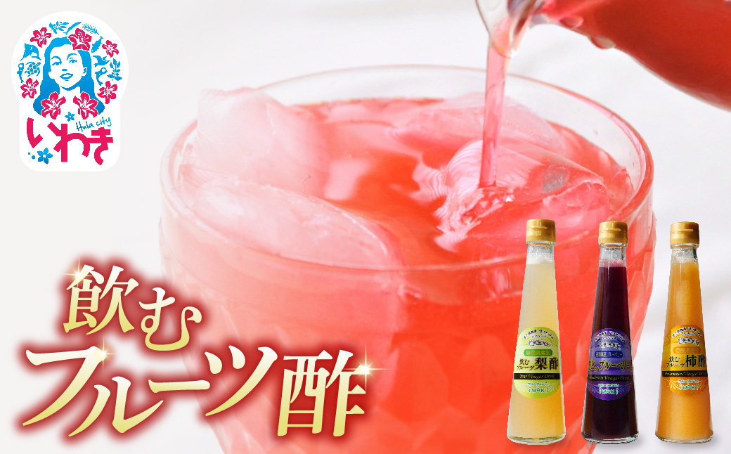 フクハウス飲むフルーツ酢3本Cセット | フクハウス 飲むフルーツ酢 福島産 ブルーベリー酢 梨酢 柿酢 りんご酢 健康ドリンク 美容 ダイエット 福島フルーツ 甘酸っぱい ギフト プレゼント | OF001-3-C Cセット