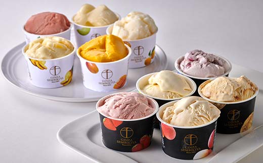 ＜お中元仕様＞ 銀座千疋屋 銀座プレミアムアイス＆ソルベ 10個入り F24R-100