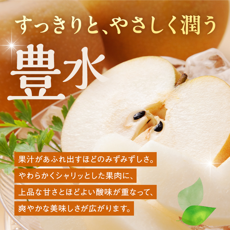 《2026年秋出荷》味が濃い梨 豊水約3kg （6～9玉） F24R-123