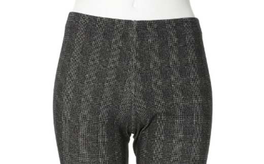 白河市の縫製工場が縫い上げる逸品！【婦人】宇宙心地レギンスパンツ 【サイズ40】グレンチェック  F24R-033