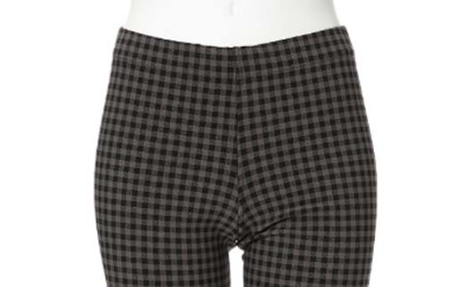 白河市の縫製工場が縫い上げる逸品！【婦人】宇宙心地レギンスパンツ 【サイズ42】ギンガムチェック  F24R-037
