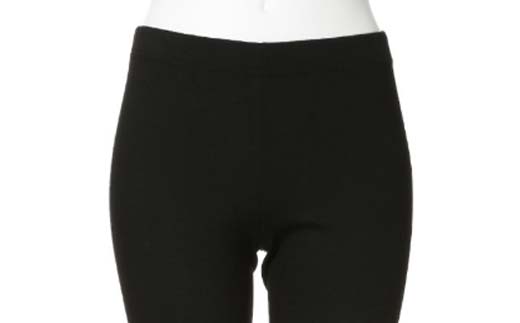 白河市の縫製工場が縫い上げる逸品！【婦人】宇宙心地レギンスパンツ 【サイズ42】ブラック  F24R-039