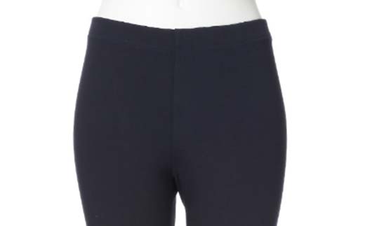 白河市の縫製工場が縫い上げる逸品！【婦人】宇宙心地レギンスパンツ 【サイズ44】ネイビー  F24R-046