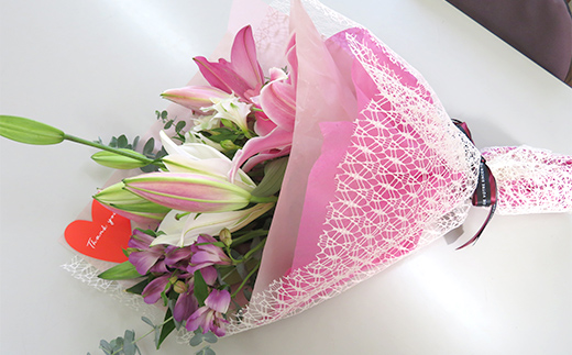母の日 ギフト用 ユリ ミックス 花束（合計15～20輪） 植物 フラワー 花 F23R-788