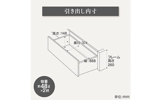 フランスベッド セレーヌ02C（引出付タイプ） マットレス セミダブル　ブラウン(BR）ミディアム F23R-906