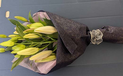 ユリ専門＜深花園＞観賞用ゆり オリエンタルリリー 八重ゆり ＜ピンク・おくやみ＞ 蕾15輪以上 F23R-956