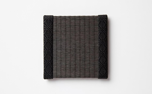 畳コースター 1枚 Sサイズ チャコール（麻の葉） 久保木畳