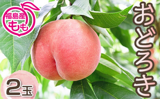 阿部農縁　硬い桃好きにオススメのモモ　おどろき　大玉2