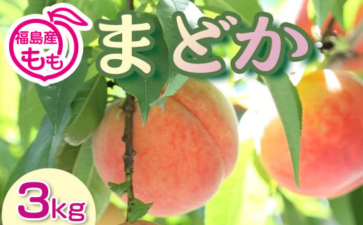 阿部農縁　福島の桃　まどか3kg(8～12玉)　ギフト・贈答用　