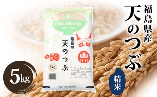 令和6年産米 須賀川市産 天のつぶ精米5kg ブランド米 お米