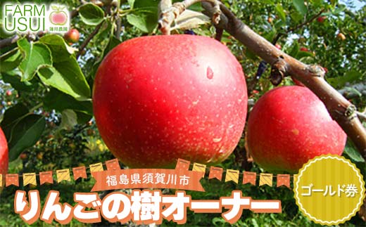 りんごの樹のオーナー ゴールド（サンふじ300個） 体験 農