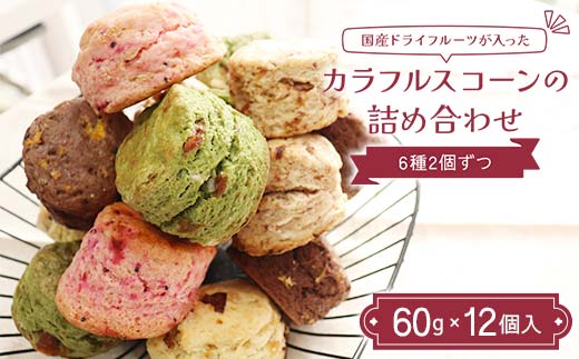 国産ドライフルーツが入ったカラフルスコーンの詰め合わ