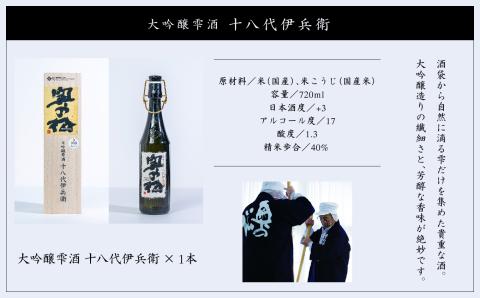 奥の松酒造「大吟醸雫酒 十八代伊兵衛」720ml×1本【道の駅安達】