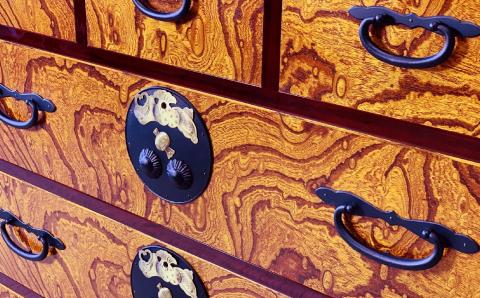 30伝統箪笥 三の三 〈創業明治2年、田中家具謹製〉二本松伝統家具 【田中家具】