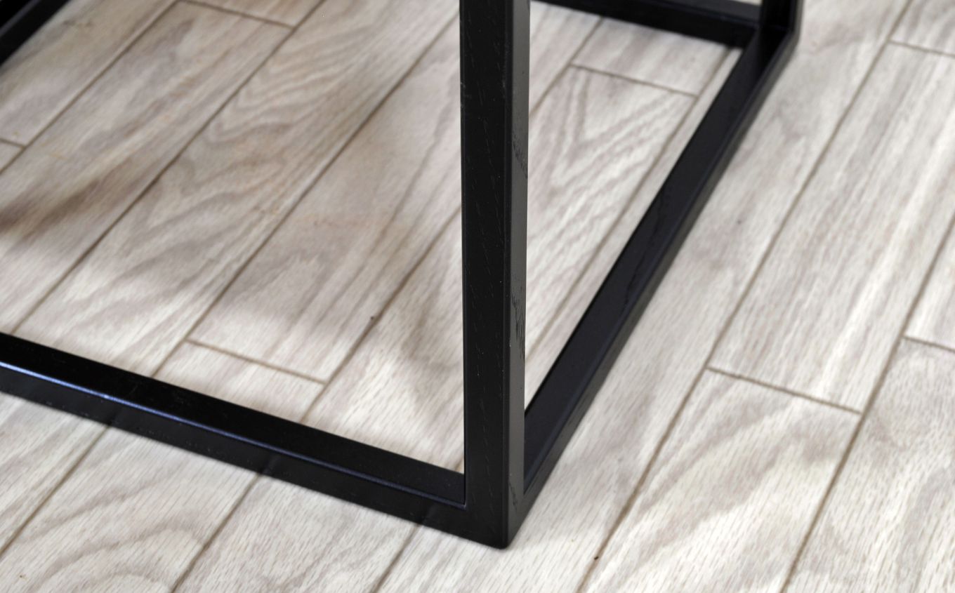 〈創業明治2 年、田中家具謹製〉けやきのサイドテーブル 2 段 #1【田中家具】