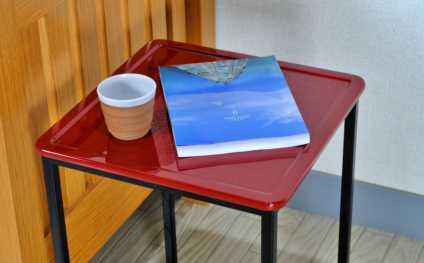 〈創業明治2年、田中家具謹製〉二本松伝統家具 レトロモダンサイドテーブル 1段 #1【田中家具】