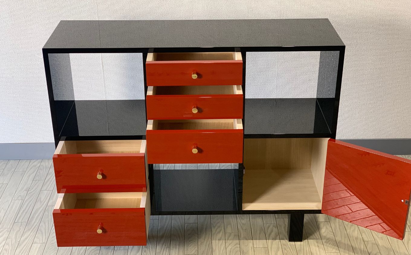 〈創業明治2年、田中家具謹製〉二本松伝統家具 シェルフIchimatsu 2×3【田中家具】