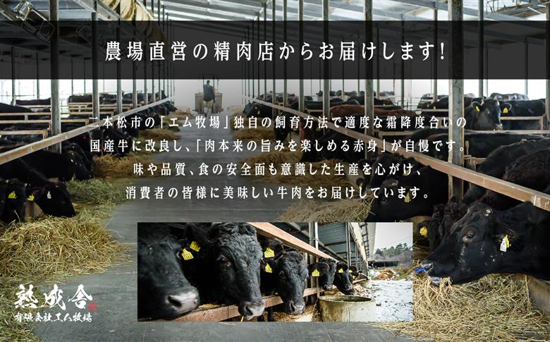 ＼年内発送可能！／二本松熟成牛 切り落とし1kg（250g×4袋）【有限会社エム牧場】