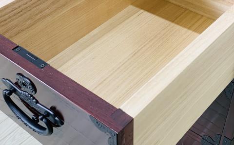 32民芸チェスト 二の三 〈創業明治2年、田中家具謹製〉二本松伝統家具 【田中家具】