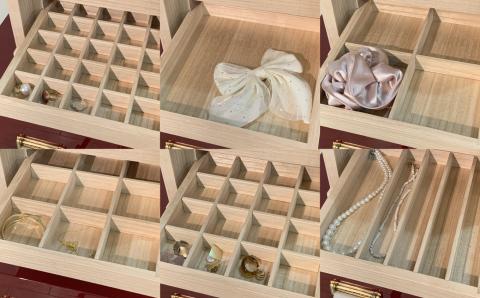 二本松伝統家具　桐モダン手許箪笥　アクセサリーケース【田中家具】