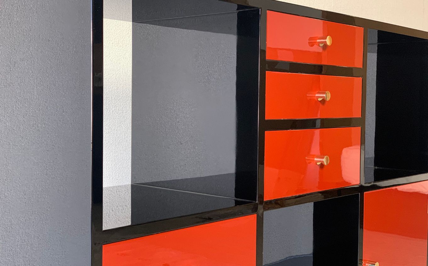 〈創業明治2年、田中家具謹製〉二本松伝統家具 シェルフIchimatsu 2×3【田中家具】