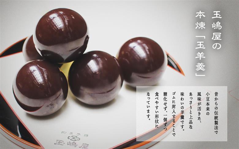 二本松の名物　銘菓《玉嶋屋の玉羊羹》20個入り【御菓子師　玉嶋屋】