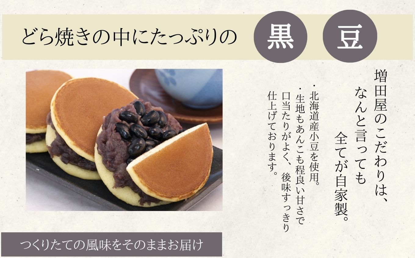 どら焼き3種セット 合計8個入り【増田屋】