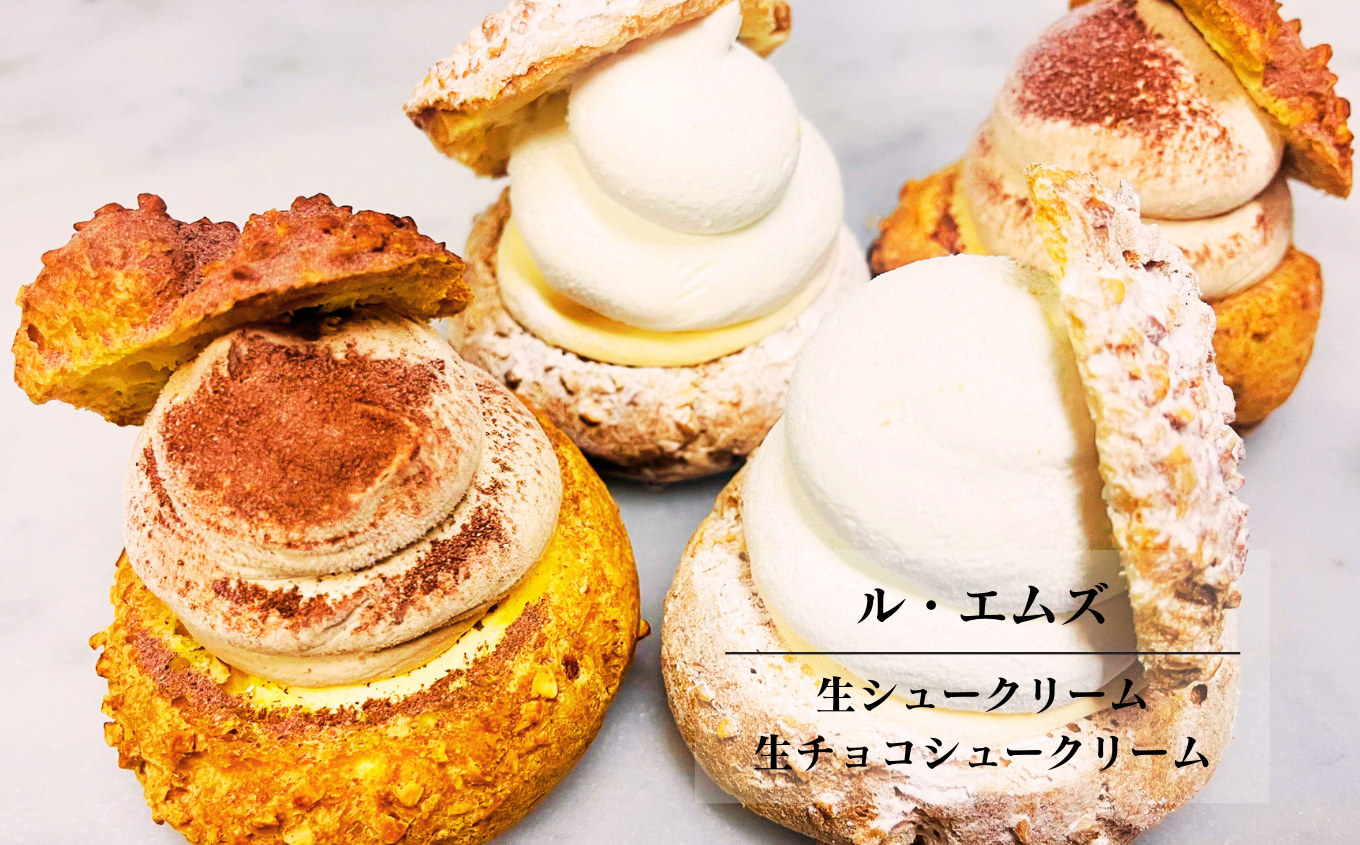 《2026年1月以降順次発送》生シュークリームと生チョコシュークリーム10個入り【ル・エムズ】