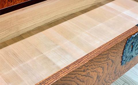 46時代箪笥 片開付 〈創業明治2年、田中家具謹製〉二本松伝統家具 【田中家具株式会社】