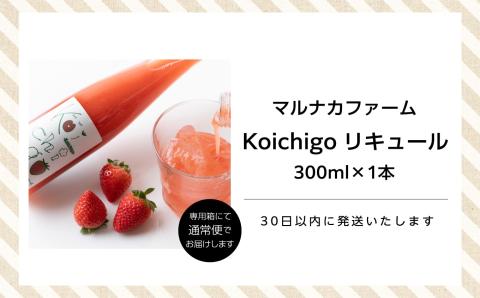 まるなかファーム×人気酒造　Koichigoリキュール 300ml×1本 【まるなかファーム】