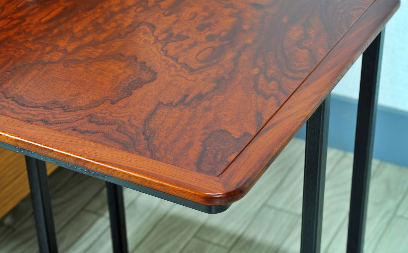 〈創業明治2 年、田中家具謹製〉けやきのサイドテーブル 2 段 #2【田中家具】