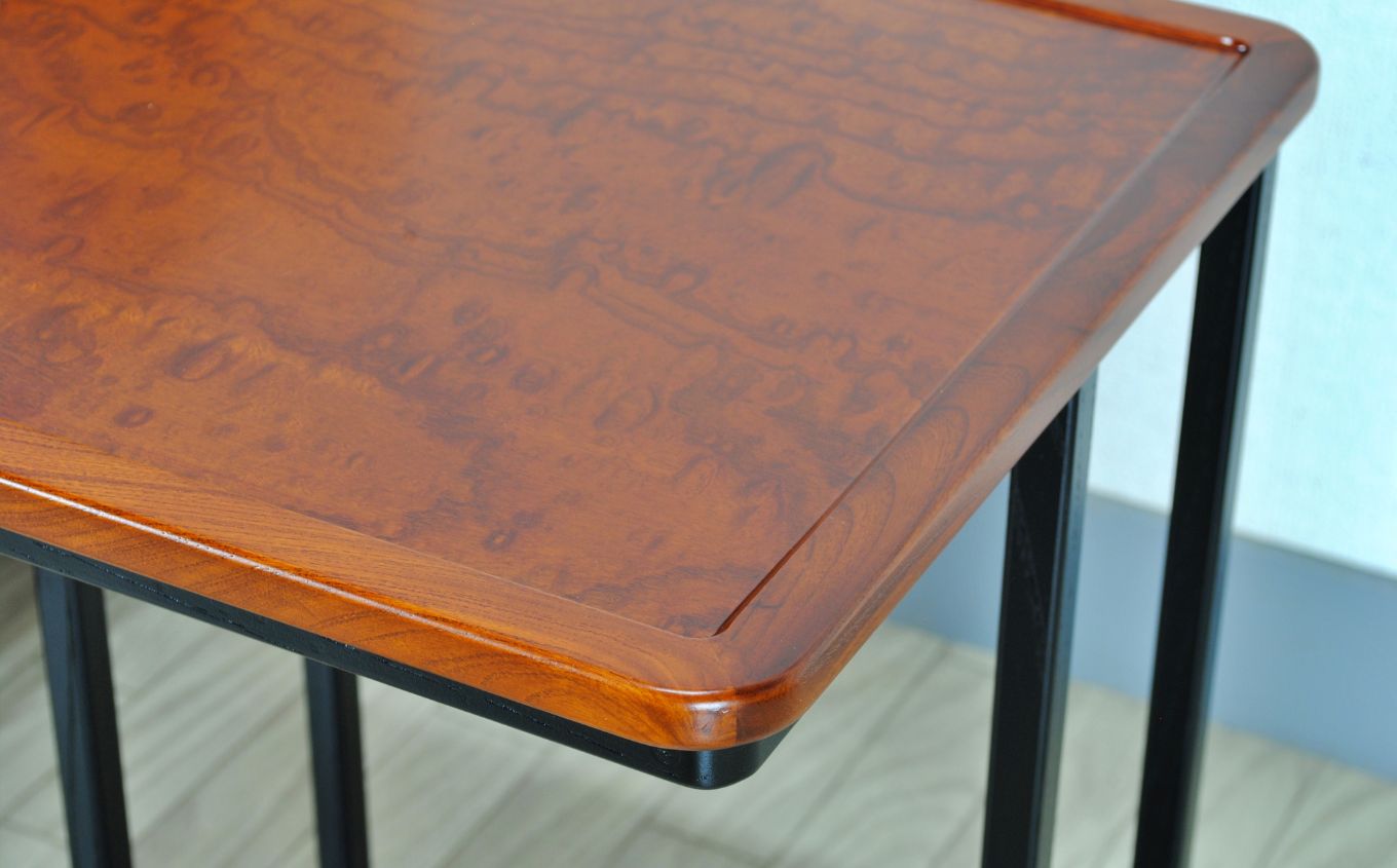 〈創業明治2年、田中家具謹製〉二本松伝統家具 けやきのサイドテーブル 1段 #2【田中家具】