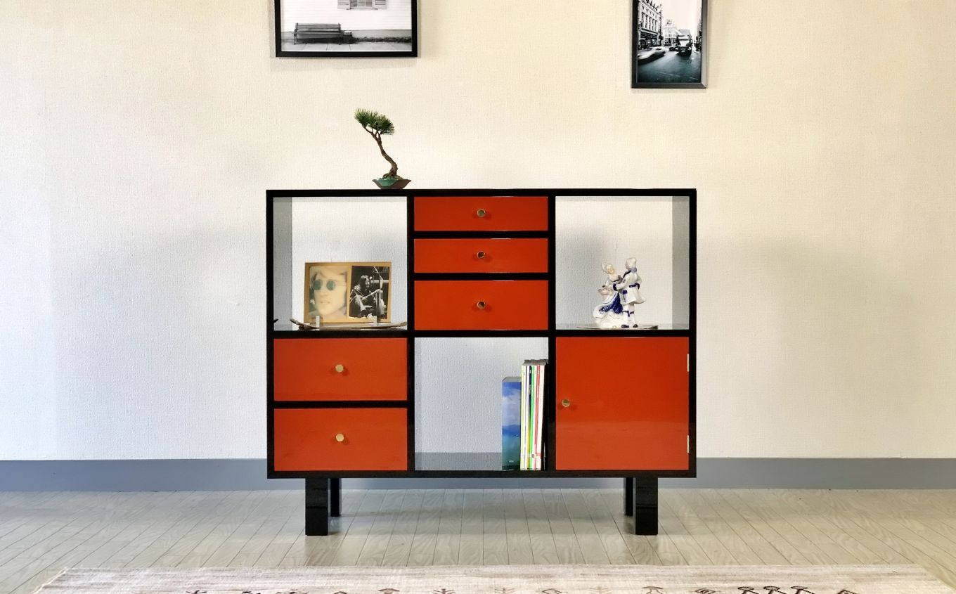 〈創業明治2年、田中家具謹製〉二本松伝統家具 シェルフIchimatsu 2×3【田中家具】