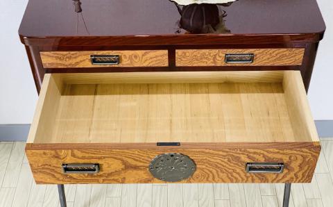 欅ModernStyle コンソールテーブル80 〈創業明治2年、田中家具謹製〉二本松伝統家具 【田中家具株式会社】