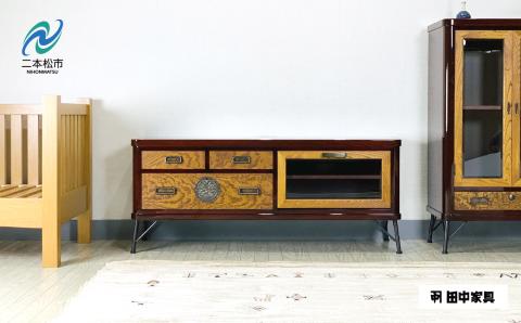 欅ModernStyle ローボード120 〈創業明治2年、田中家具謹製〉二本松伝統家具 【田中家具株式会社】