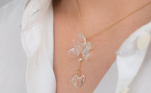 iriser（イリゼ）ミズアオイ ネックレス・イヤリング セット【08047】