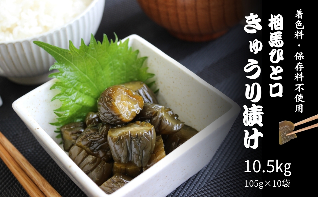 相馬ひと口きゅうり漬 1,050g (105g×10袋) | 漬物 詰め合わせ ギフト 贈り物 贈答品 おつまみ おかず 香の蔵【53852-001】