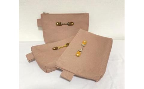 スクエアポーチM PINK【3801301】