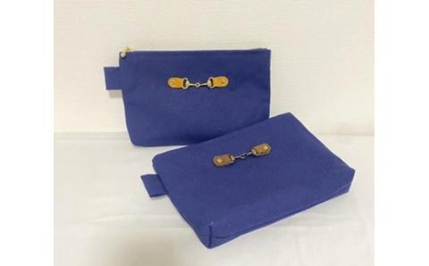 スクエアポーチM NAVY【3801401】