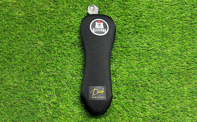 【G02-FW-NM】ヘッドカバー　ブラック（フェアウェイウッド用）ネームプリント付き（3文字まで）【55097】