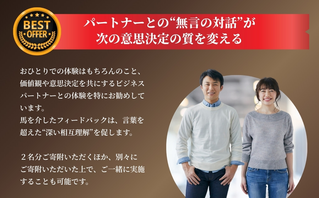 ホースミラーリングセッション 1名様 ｜ 乗馬 馬とのふれあい 研修 自己研鑽 自己内省 チームビルディング【148563-001】