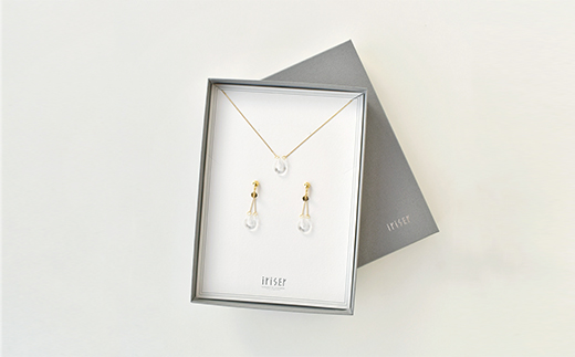 iriser（イリゼ）ていてつ ネックレス・イヤリング セット【08041】