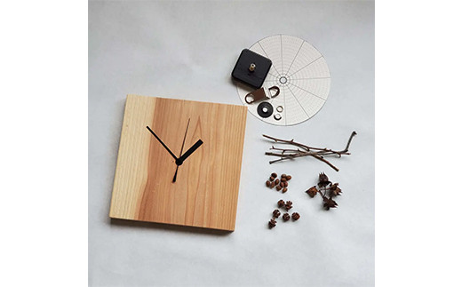 ナチュラル素材で作るオリジナル時計「森の時計」キット  時計 F20C-524