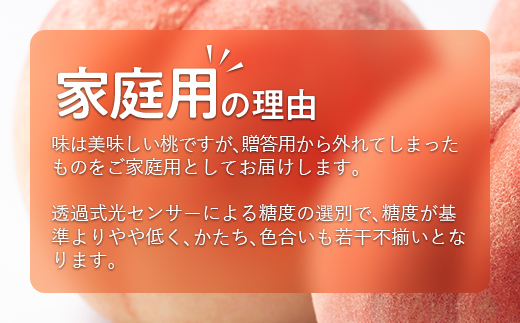 2026年先行予約 家庭用 あかつき 約5kg 小玉 青秀 不揃い 透過式光センサー選別 数量限定 期間限定 桃 もも モモ 果物 くだもの フルーツ F20C-585