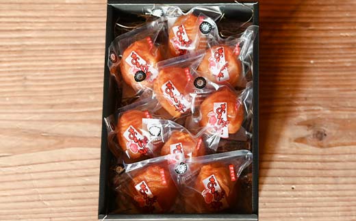 【贈答用】自然栽培あんぽ柿 紙箱 1kg（9~12個入り）  柿 かき デザート フルーツ 果物 くだもの 果実 食品 F20C-969