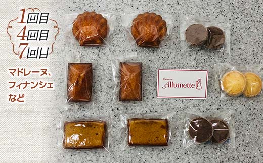 人気パティスリーの定期便 焼き菓子9ヶ月連続 F21C-165