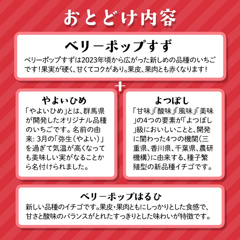 新しい品種のいちご お楽しみ 2種 食べ比べセット300g×2パック 果物 フルーツ いちご イチゴ F21C-420