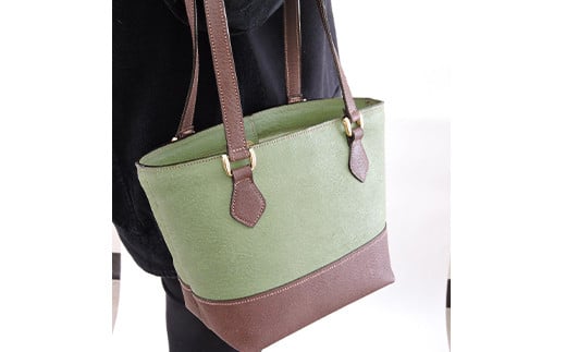 イノシシ革×天蚕トートバッグ 　 トートバッグ バッグ カバン 鞄 ファッション F20C-339