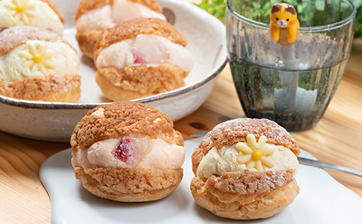 ふくしまスイーツプレミアム りんごと桃のシューアイス 12個入り アイス デザート スイーツ 菓子 食品 F21C-110